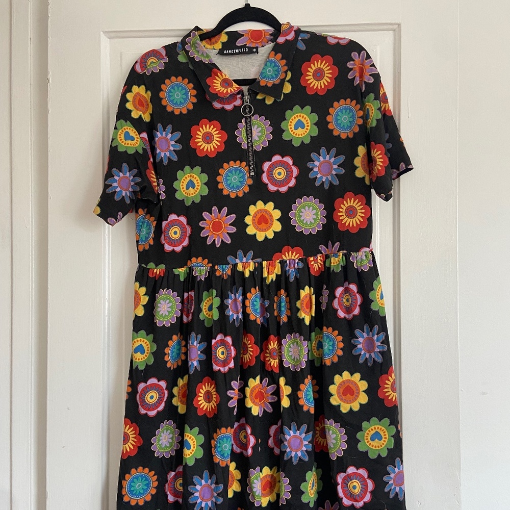 Colorful Flower Dangerfield Dress